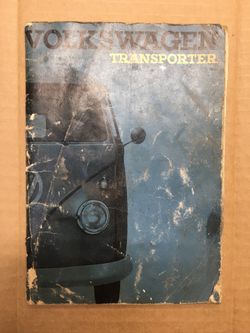 1962 Volkswagen Transporter FACTORY ORIGINAL OWNERS MANUAL - VW BUS