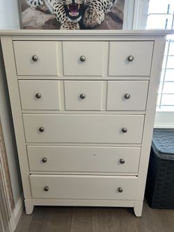 Tall White Dresser