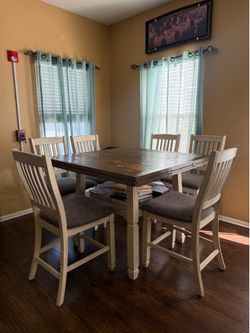 Dining table with chairs