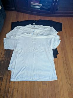 Men's Clothing Bundle - Gildan, Hanes, Port Authority Shirts and Assorted Hats mostly L/XL