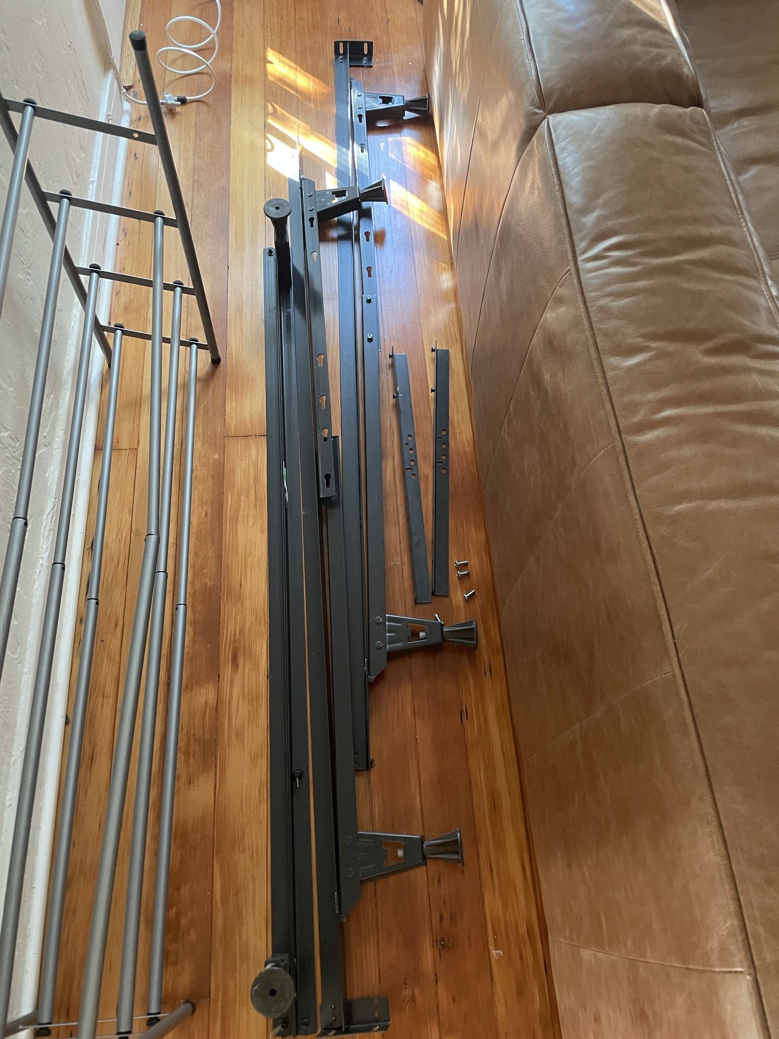 Queen Size Bed Frame + Box spring  (FREE)