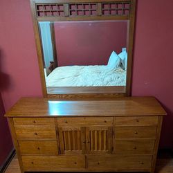 Mission-Style Solid Oak Dresser