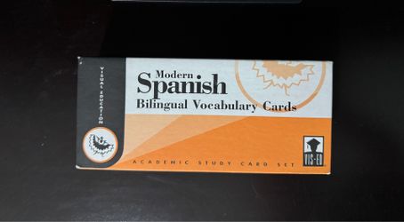Modern Spanish Bilingual Vocabulary Cards