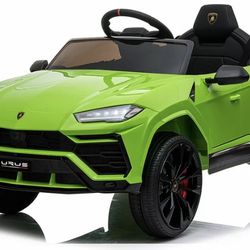 Lamborghini Urus 12V Electric Powered Ride on Car for Kids, with Remote Control, Foot Pedal, MP3 Player and LED Headlights