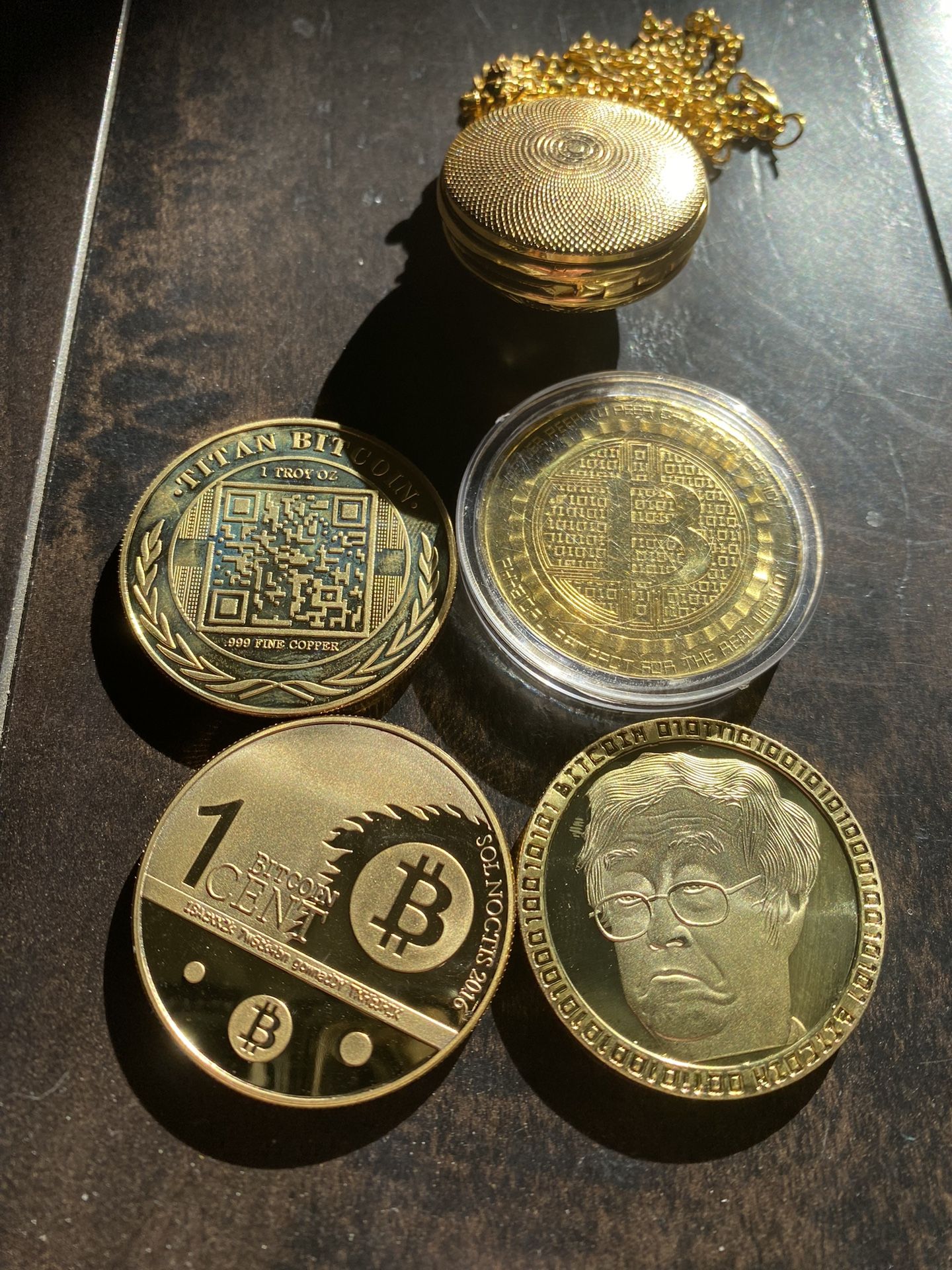 Crypto (4) BITCOINS + Pocket Watch