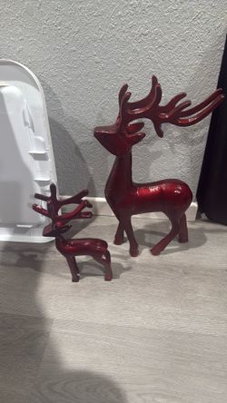 Burgundy Reindeer