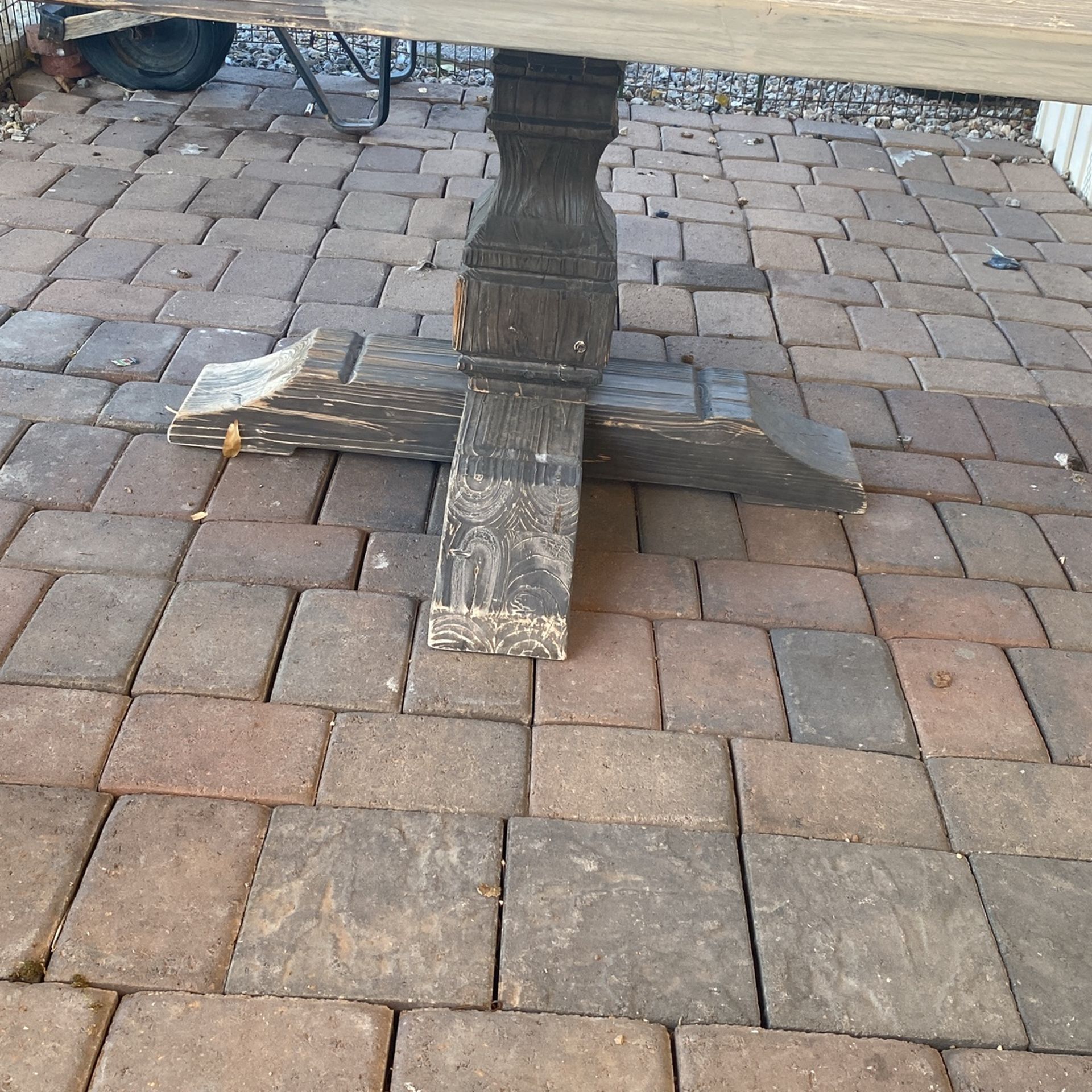 Antique Patio Table No Chairs Or Trade