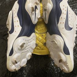 NIKE Alpha Huarache Varsity 4 Low Baseball Cleats DJ 6516-103 Men’s Size 10