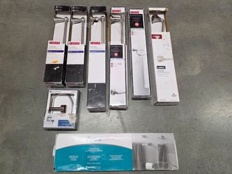 $88 for All,  Lot of (8) DELTA bathroom Towel Bar, Rack, Holders.
