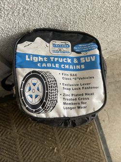 Laclede Light Truck And SUV Cable Tire Chains Fits SAE Class "S" Vehicles Used Set
