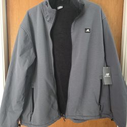 Men's new balance jacket large sherpa