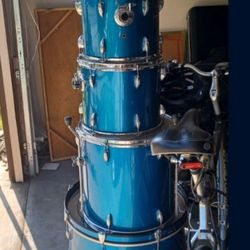 Ludwig Blue Drum Kit adults Drums Only 