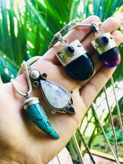 Pendientes en plata 925 y piedra