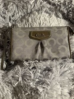 COACH Wristlet Purse Gray $25 OBO