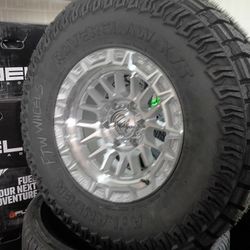 New Rims And Tires 17 Polished Kmc 35 1250 17 Mt Tires 