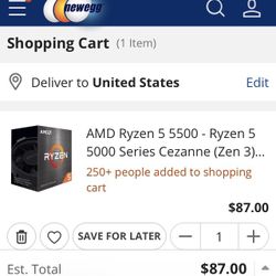 New AMD Ryzen 5 5500 6-Core 12-Threads Desktop Processor