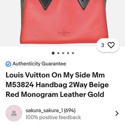 Luis Vouitton Hand Bag Yes The Real One 