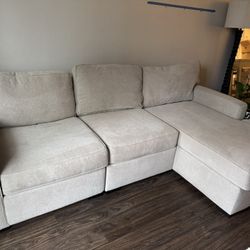 Macys Radley 3 Piece Chaise Sectional Couch