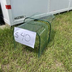 Glass End Tables 