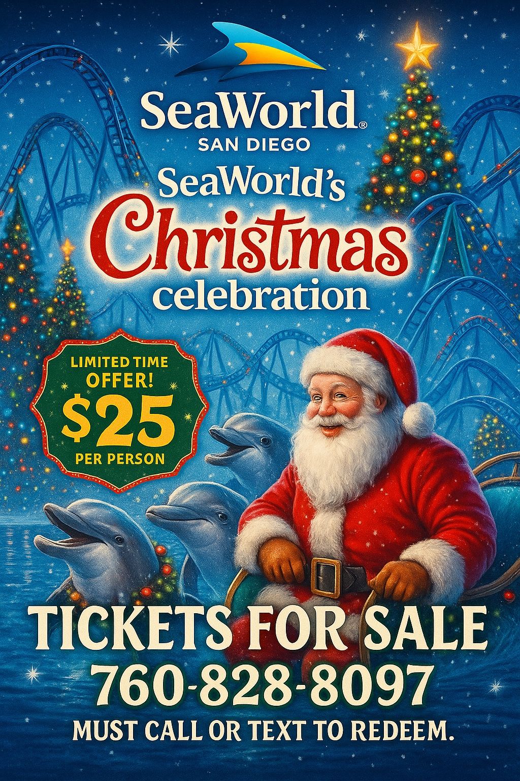 βοΈπβ¨ SEAWORLD SAN DIEGO ποΈ X11 TICKETS β¨πβοΈ