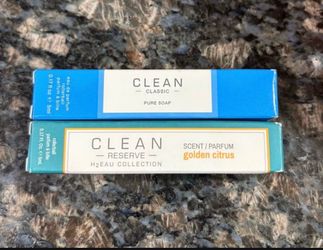 NEW CLEAN CLASSIC PURE SOAP OR CLEAN RESERVE GOLDEN CITRUS EAU DE PARFUM ROLLERBALL $5 Each!