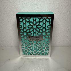 RAYHAAN AQUATICA EAU DE PARFUM FOR MEN 3.4 oz 100 ml (open box)