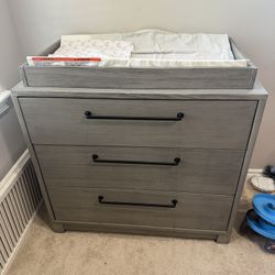Gray Dresser For Nursery 