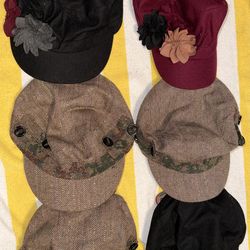 Brand New Scala Pronto Ladies Caps/Hats, Assorted Colors, Lot of 9