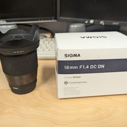 Fujifilm Sigma 16mm F1.4 Pristine Condition