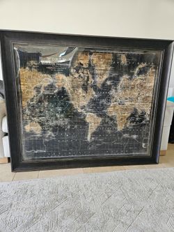 Z GALLERIE Map of the World Mercator Projection