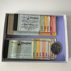 Walt Disney Admission Book A B C D E Coupon Books 