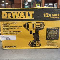 Dewalt 12v Max 1/4” Impact Driver Kit