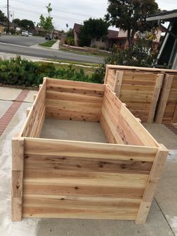 Woodworking Project Outdoor Planter Box Bar Cedar Redwood Custom Beautiful Gorgeous Garden Bed AC unit pool equipment heater cover privacy wall