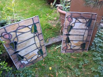 Large stained glass panels