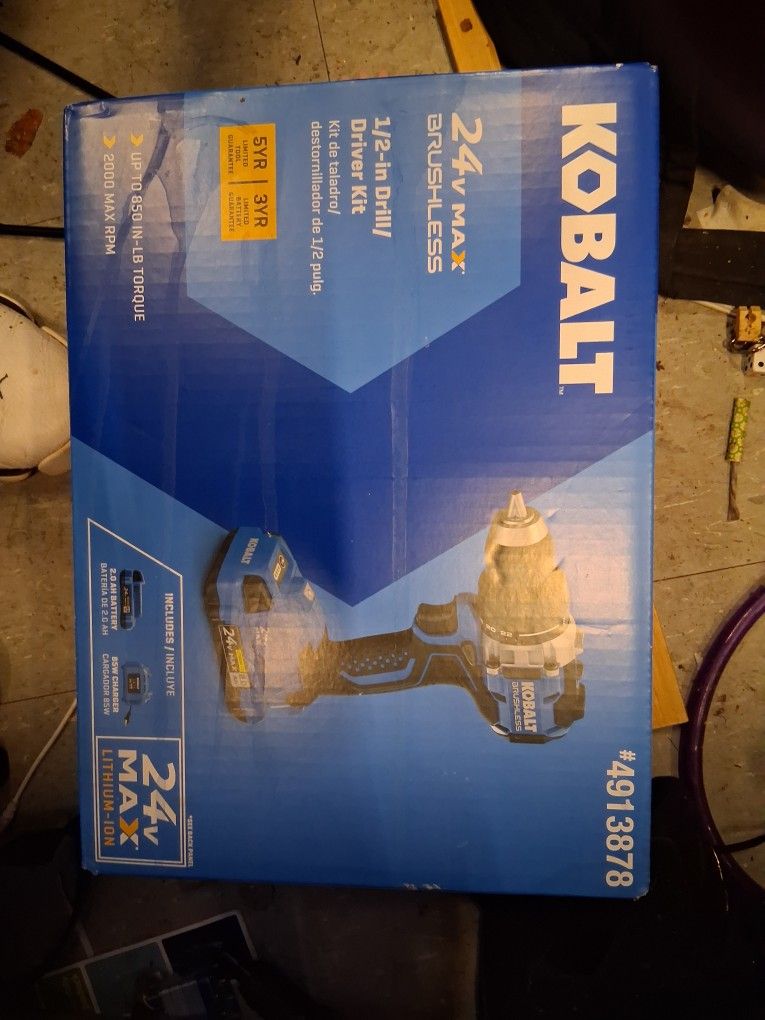 Kobalt 23 Volt Max Brushless 1/2 Inch Drill/driver Kit