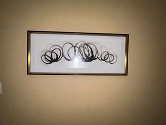 Abstract Circles Framed Wall Art