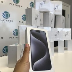 💙📱 iPhone 15 Pro 128 GB Unlocked BH97% 🔋 Case And Headphones For Free 💙📲