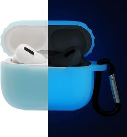 Airpods Pro 2 Silicone Case Glow in Dark Blue