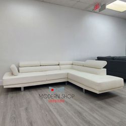 SECTIONAL COUCH ( AVAILABLE IN BLACK, WHITE, GRAY AND RED COLORS)