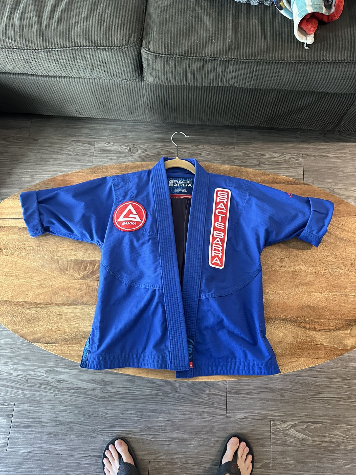 Gracie Barra Youth Kids 3Y Jiu Jitsu Gi Blue Equipe Uniform Set Martial Arts