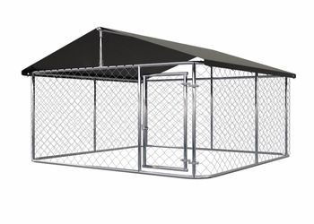 Outdoor XL - XXL Dog Kennel with Waterproof and UV-Protection Cover Heavy Duty