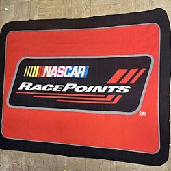 NASCAR Racing Fleece Throw Blanket Promo Race Points Polyester 3.5 x 4.5 feet