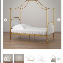 Twin Bed – Gold – Great Condition