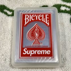 Supreme Bicycle Clear Playing Cards
