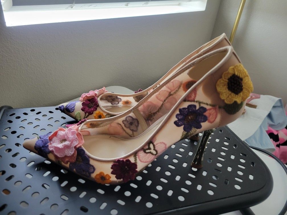 Floral Betsy Johnson Heels