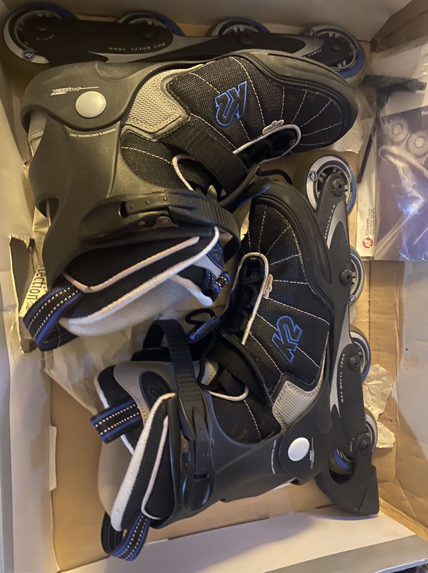 Like New Women’s 10 K2 Pulse Rollerblades Still Have Tags On Them