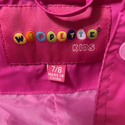Girls Pink Raincoat With Good & Pockets Thumbnail