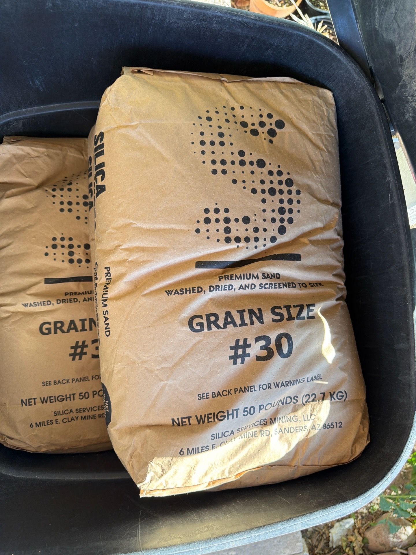 50lb bags of premium silica sand - 15 bags