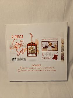 Christmas Doggie Frame And Ornament