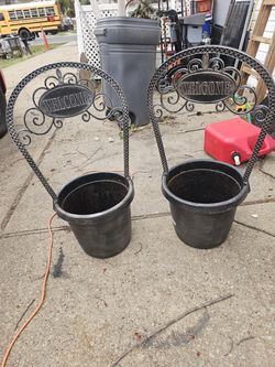 The price is firm.. two beautiful welcome planters